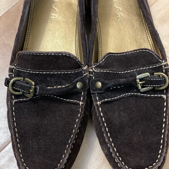 Chocolate Suede Loafer - Picture 1 of 7